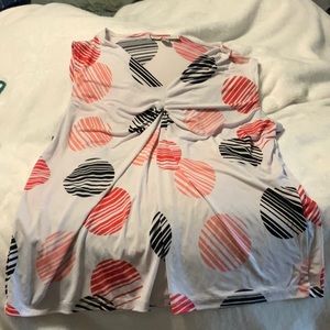 Stripes in dots? Fun stretch top